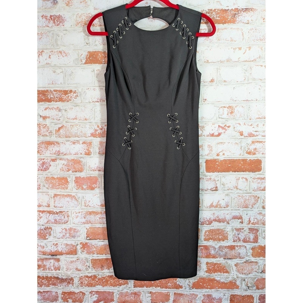 Vintage Cache Dress Womens Black 4 Y2K Fairy Whimsigoth 90's Midi